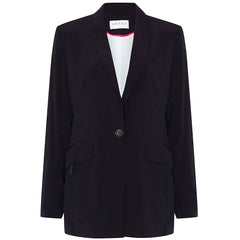 NINA REIN Taillierter Blazer, Schwarzer Damenblazer, Business Blazer, Einreihiger Blazer, Steinnussknöpfe, Damenjacke, Nachhaltige Damenmode, Faire Mode, Fair trade, Organic, Umweltfreundliche Mode, Eco-friendly, Handmade, Handcrafted, Made in Europe, Female empowerment - Shop now - SUSTAINABLE & ETHICAL LUXURY FASHION - the wearness online-shop