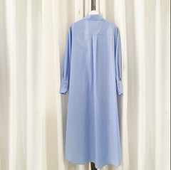 FLOOR LENGTH SHIRT DRESS 