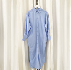 FLOOR LENGTH SHIRT DRESS 