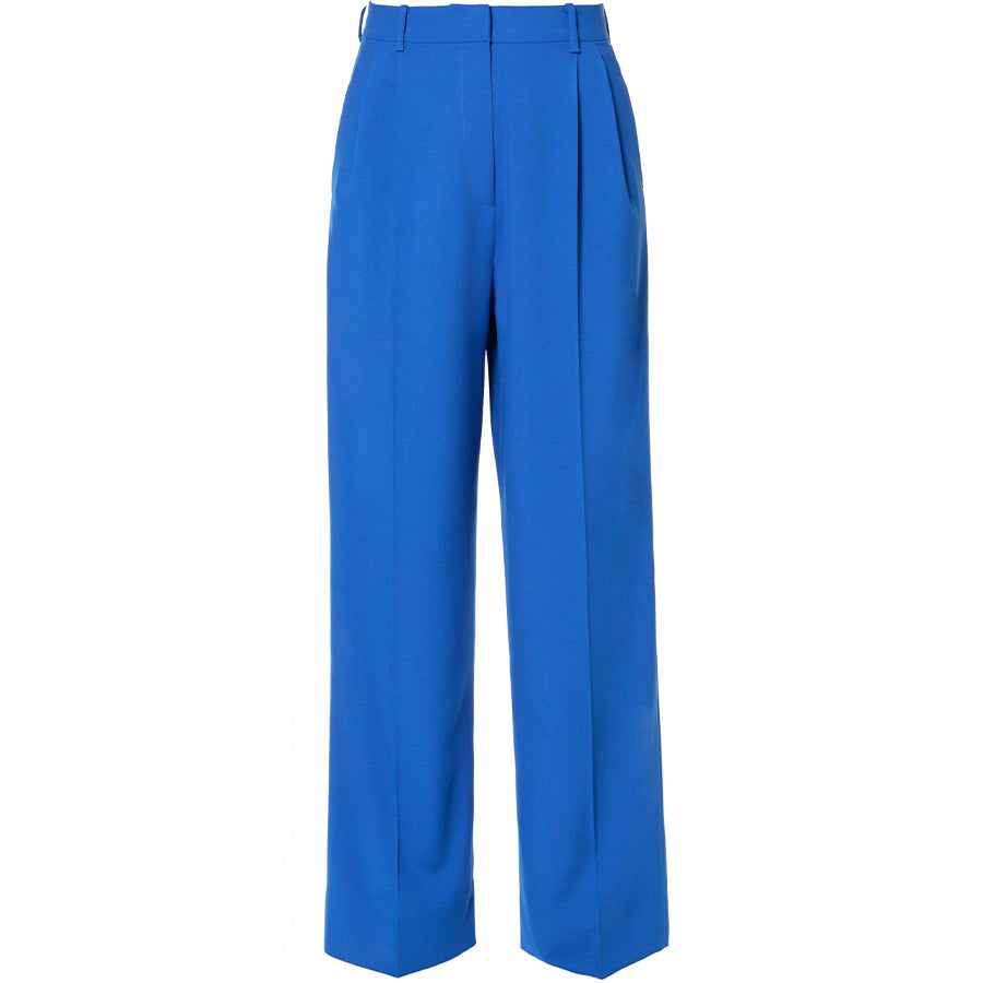 AGGI Hochtaillierte Hose, in blau für Frauen, Hose, Fair Fashion, handgefertigt, made in Poland, nachhaltig