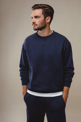 FRITZ THE LABEL Organischer Unisex Pullover, Navy, für Männer, fair, nachhaltig