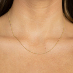 LLR STUDIOS 14K Goldkette, Simple Goldkette, Dünne Halskette aus recyceltem Gold, Halskette, Damenschmuck, Nachhaltig, Fair trade, Eco-friendly, Recycled Gold, Gelbgold, Gold necklace.  Accessories, Goldschmuck, Slow fashion, Handgefertigter Schmuck  - Ethische Mode - the wearness online shop 