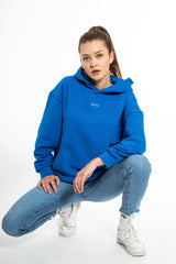 FRITZ THE LABEL Hoodie, blau, Baumwolle, unisex, fair, nachhaltig, umweltfreundlich