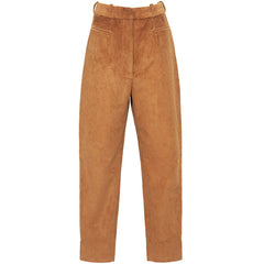 HELLO'BEN High-waisted Cordhose, Cognac, Damenhose, Nachhaltige Mode, Fair fashion, Damenmode, Nachhaltigkeit, Eco-fashion, Handmade, Made in Europe, Nachhaltige Basics, eco-friendly Shop now - the wearness online-shop - Sustainable & Ethical luxury fashion