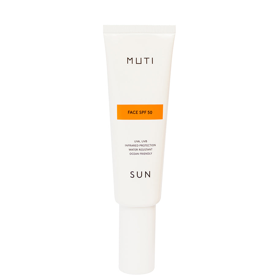 MUTI SPF50 Gesichtssonnencreme, Lichtschutzfaktor, Gesichtscreme mit SPF50, Sonnenschutz, Clean Beauty, Nachhaltige Beauty-Produkte, Hautpflege, Vegane Hauptpflege, Vegan skincare, Fair trade, Made in Europe - - SHOP NOW - the wearness online-shop - ETHICAL & SUSTAINABLE FASHION AND BEAUTY