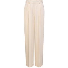 HELLO'BEN Hose in Beige, Nude, Bundfaltenhose, Tencel Lyocell, high waisted, tailliert, Damenmode, faire schlichte Mode, elegante nachhaltige Hose, faire Businessmode, nachhaltige Basics, nachhaltige Mode, eco-friendly, fair, vegan, made in Europe, handcrafted, shop now- the wearness onlineshop