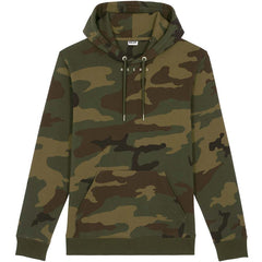 REER3 Unisex Hoodie mit Camouflage Muster, Damen, Männer, Sweater, Hoodie, Homewear, Casual, Sporty, Nachhaltige Mode, Fair trade, Vegan, Made in Europe, Eco-friendly, Organic, Knitwear - shop now - Sustainable & Ethical luxuy fashion - the wearness online-shop