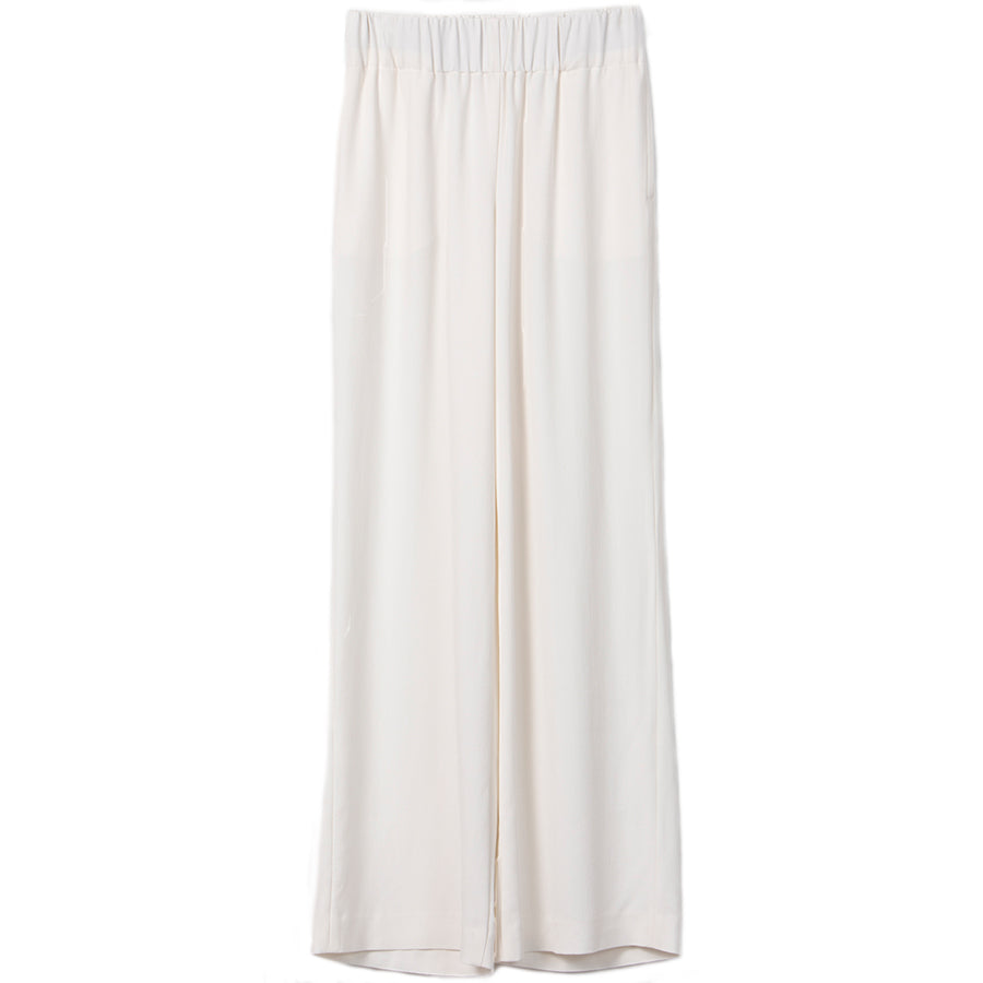 LIAPURE Fließende Hose mit weitem Bein in creme, Damenhose, Pants, Homewear, Loungewear, Nachhaltige Damenmode, Nachhaltige und Faire Mode online - the wearness online-shop