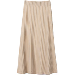 LIAPURE Gerippter Midi-rock in beige, Damenröcke, Women skirt, Homewear, Loungewear, Nachhaltige Damenmode, Nachhaltige und Faire Mode online - the wearness online-shop