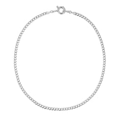 LLR STUDIOS Große Gliederkette, Nachhaltig, Damenketten, 18k vergoldet, 925 Sterling Silber, Damenschmuck, Ringverschluss, Perlenanhänger, Barockperle, Chunky link chain with ring closure, Fair trade, Eco-friendly, Recycelter Schmuck, Accessories, Slow fashion, Handgefertigter Schmuck, Handmade in Hamburg - Ethische Mode - the wearness online shop ,silver chunky link chain necklace | grobe Gliederkette aus recyceltem 925 sterlingsilber 