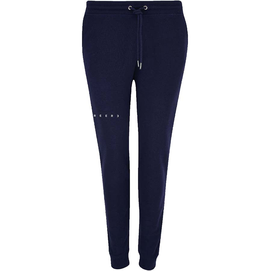 REER3 Dunkelblaue Jogginghose für Damen, Navy blue, Sweatpants, Joggers, Sportmode, Damenhosen, Hose, Homwear, Loungewear, Women, Recycled, Organic cotton, Vegan, Female Empowerment, Eco-friendly, Fair trade, Fair fashion, Ethical fashion, Green fashion - shop now - the wearness online-shop - ETHICAL LUXURY FASHION