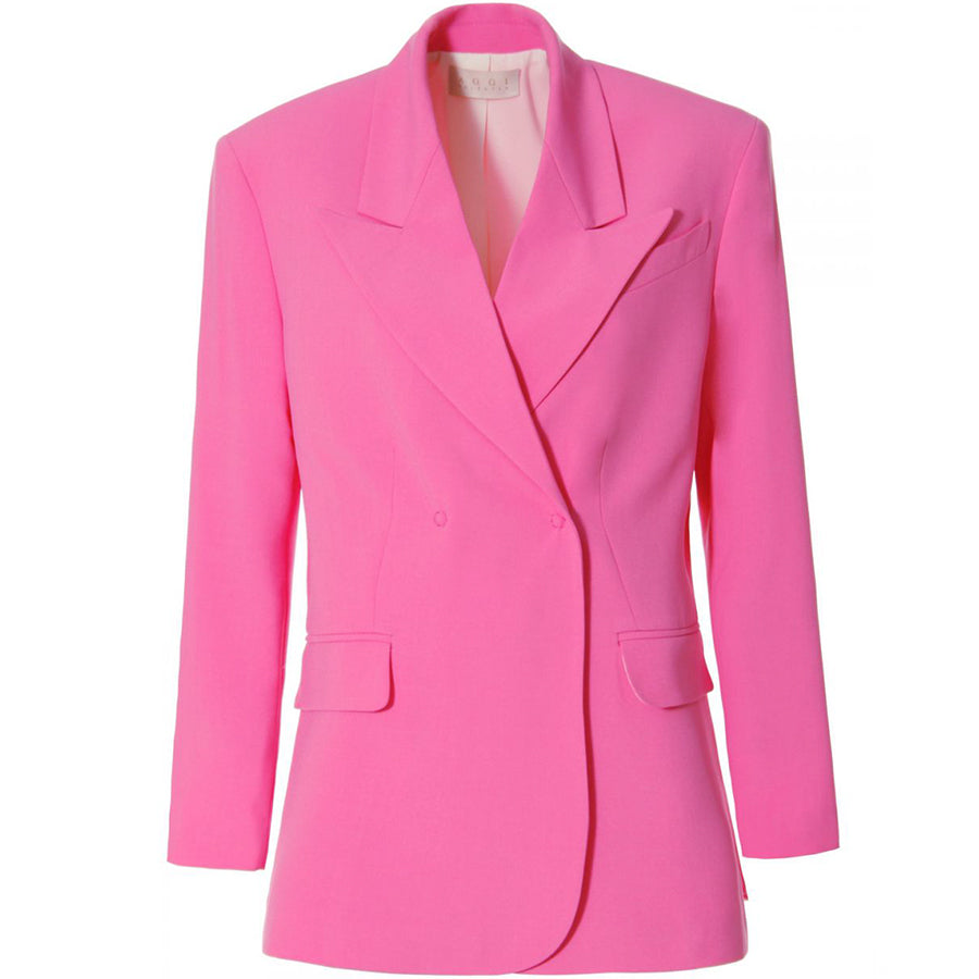 AGGI Oversized rosa Blazer für Frauen | Jacke, fair, made in Europe, handgefertigt