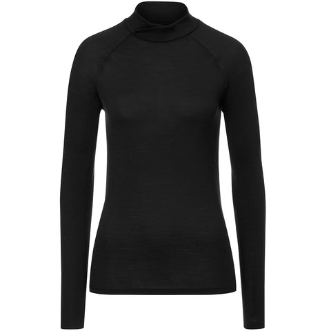 AEANCE leichtes Merino Longsleeve Shirt, Langarm Shirt aus Merino Wolle für Damen, innovatives Merino Langarm Shirt für Damen, Langarm Shirt in schwarz für Damen, nachhaltige Basics, fair hergestellte Shirts Damen, faire Sportmode Damen, nachhaltige hochwertige Mode, made in Europe, fair, female empowerment, ecofriendly, shop now- the wearness online-shop