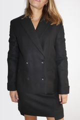 HELLO'BEN Doppelreihiger Blazer aus Wolle für Damen, Wollblazer, Damenblazer, Oversized Blazer, Nachhaltige Mode, Sustainable Fashion, Fair tade, Organic, Handmade, Made in Europe - Shop now - ETHICAL LUXURY FASHION - NACHHALTIGE LUXUSMODE - the wearness online-shop