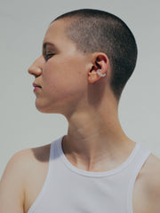 SASKIA DIEZ: Earcuff aus Silber für Damen, handmade, fair, made in europe, vegan - the wearness online-shop 