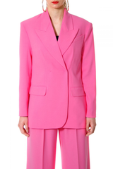 AGGI Oversized rosa Blazer für Frauen | Jacke, fair, made in Europe, handgefertigt