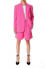 AGGI Oversized rosa Blazer für Frauen | Jacke, fair, made in Europe, handgefertigt